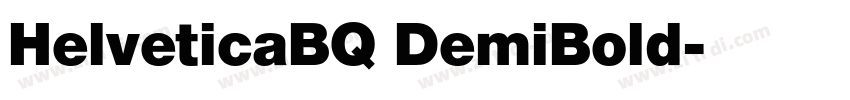 HelveticaBQ DemiBold字体转换